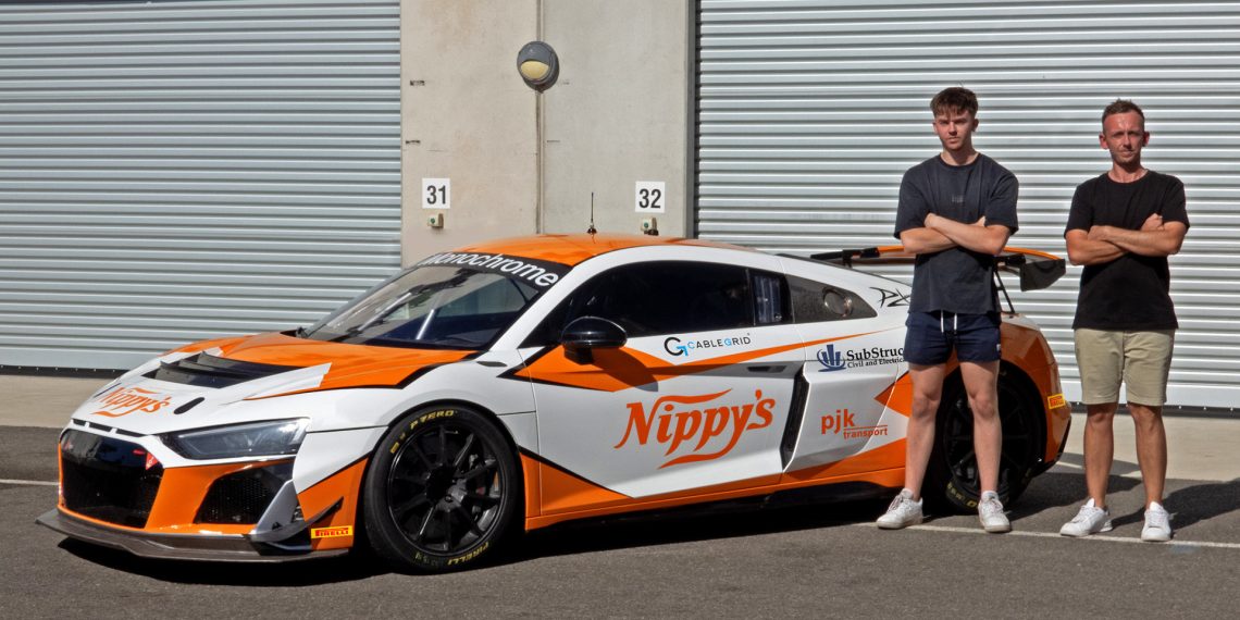 Blake Purdie and Daniel Price with the Jam Motorsport Audi R8 LMS GT4.
