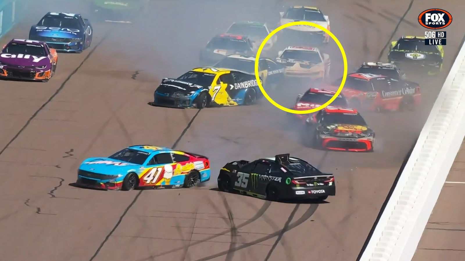 Shane van Gisbergen was part of the Lap 99 crash at Phoenix Raceway.