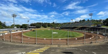 A general view of Western Springs Speedway.